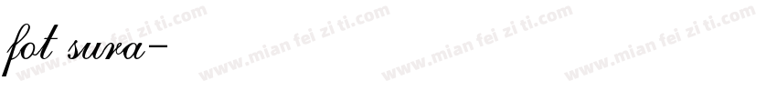 fot sura字体转换